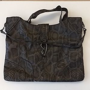 Jessica simpson snakeskin print handbag